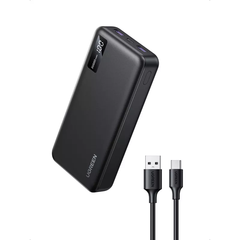 Ugreen 25683 išorinė baterija 20000 mAh Juoda