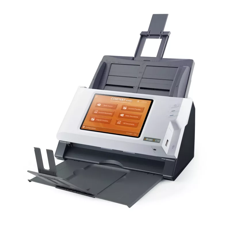 Plustek eScan A350 Enterprise ADF + rankinio padavimo skaitytuvas 600 x 600 DPI A4 juoda, balta