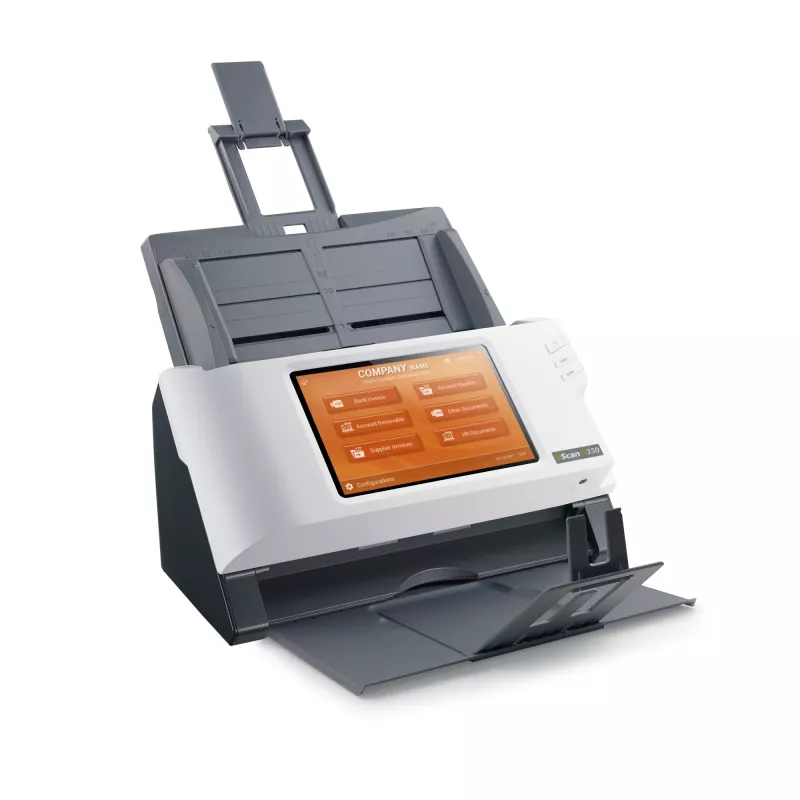 Plustek eScan A350 Enterprise ADF + rankinio padavimo skaitytuvas 600 x 600 DPI A4 juoda, balta