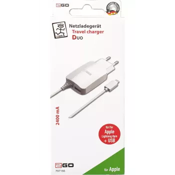 Mobiliojo įrenginio kroviklis 2GO 797166 universalus baltas AC patalpų 5V 1.4m