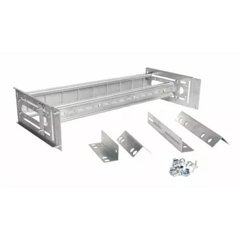 Stovo bėgis EQUIP EZR-DIN-3 — 19 colių (48,3 cm) 3U DIN, RAL7035 pilka, plotis 485 mm, gylis 150 mm