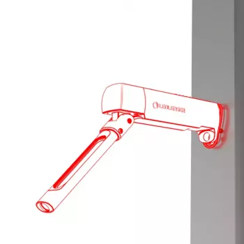 Kišeninis darbo žibintuvėlis Ledlenser W7R Work juodas LED 220 lm 2500 mAh