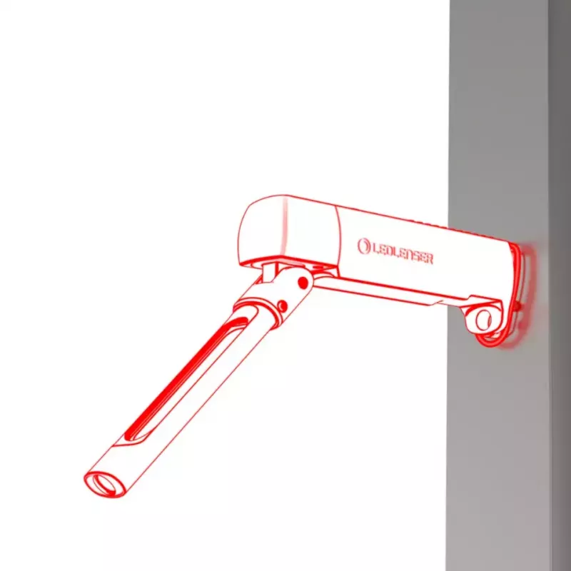 Kišeninis darbo žibintuvėlis Ledlenser W7R Work juodas LED 220 lm 2500 mAh