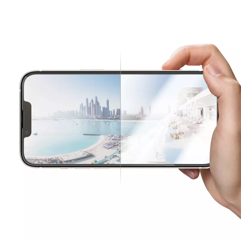 Ekrano apsauginė plėvelė PanzerGlass Anti-reflective, skirta Apple iPhone 14 / 13 / 13 Pro — grūdintas stiklas, PET, itin platus pritaikymas, EasyAligner