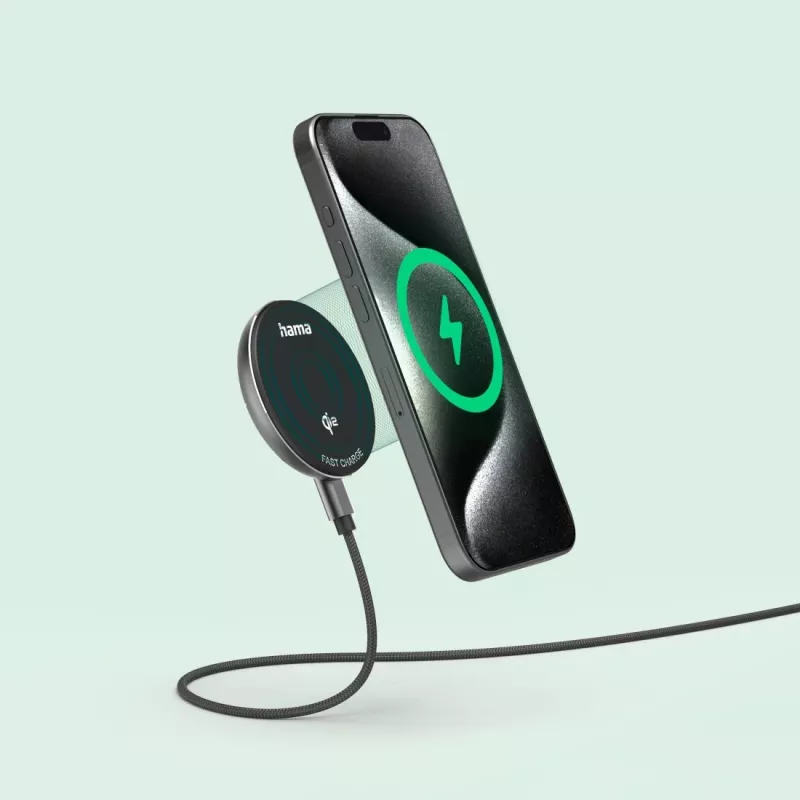 Hama 00201735 mobiliojo įrenginio įkroviklis Išmaniajam telefonui Juoda USB Belaidis įkrovimas Greitasis įkrovimas Vidaus