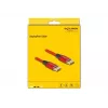 DeLOCK DisplayPort laidas 16K 60 Hz 2 m raudonas metalas