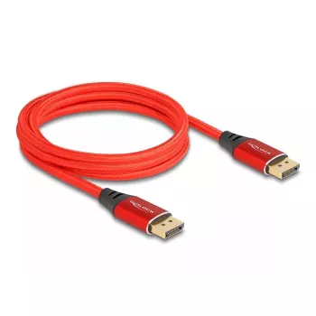 DeLOCK DisplayPort laidas 16K 60 Hz 2 m raudonas metalas