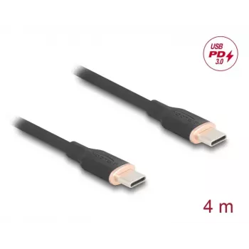 DeLOCK USB laidas USB 2.0 4m USB C juodas 81240