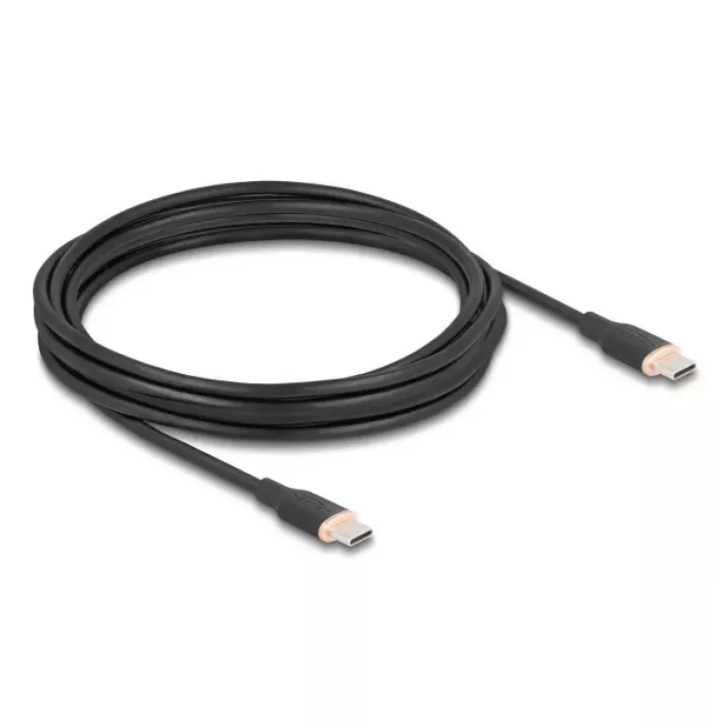 DeLOCK USB laidas USB 2.0 4m USB C juodas 81240
