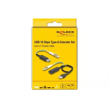 DeLOCK USB prailginimo rinkinys Type-A 10 Gbps 0,2 m juodas 66466