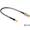 Bendraašis kabelis DeLOCK 88580 0,2 m SMA MMCX juodas