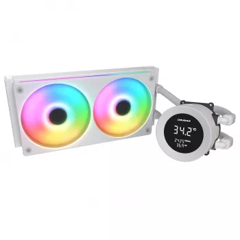 COUGAR CPU Wasser Kühlung Poseidon Vistek 240, ARGB, White, All-in-one skysčio aušintuvas, 12 cm, 700 RPM, 2500 RPM, White