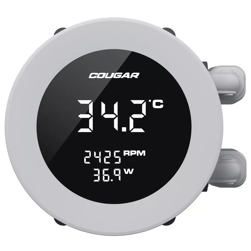 COUGAR CPU Wasser Kühlung Poseidon Vistek 240, ARGB, White, All-in-one skysčio aušintuvas, 12 cm, 700 RPM, 2500 RPM, White