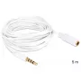 Garso laidas DeLOCK 3.5mm 5m baltas