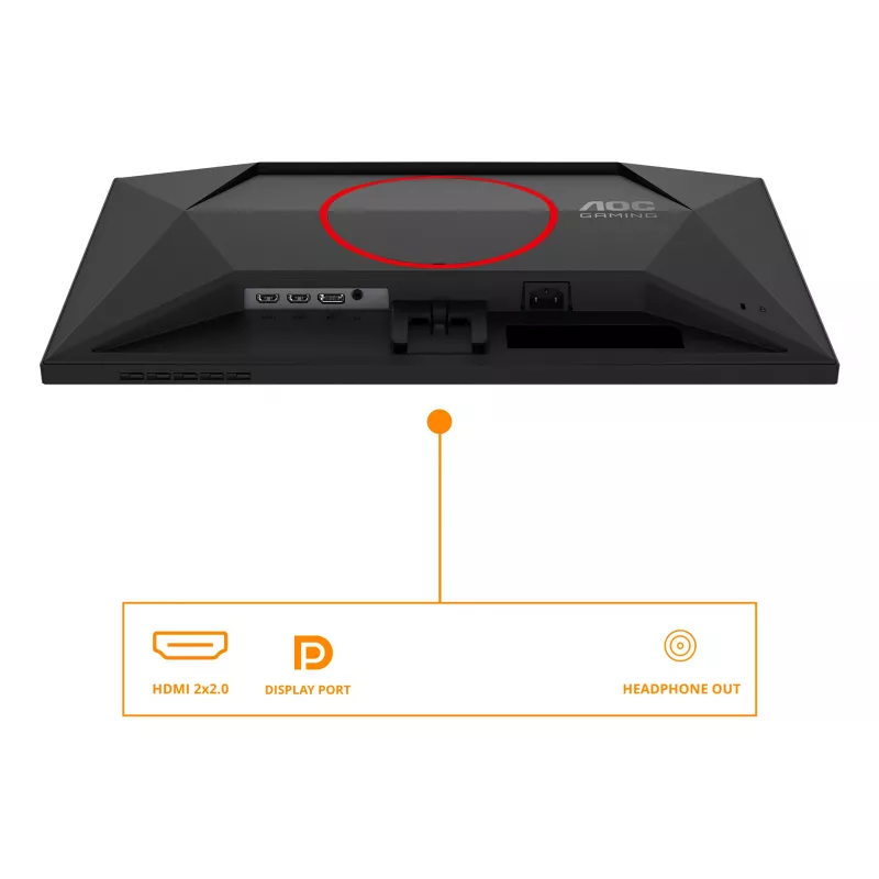 AOC G4 24G4ZRE kompiuterio monitorius 60,5 cm (23,8 col.) 1920 x 1080 pikselių Full HD LED juoda, raudona