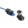 DeLOCK RJ45 Cat.6A mova su sandarinimo dangteliu IP67, apsaugančiu nuo dulkių ir vandens
