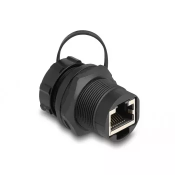 DeLOCK RJ45 Cat.6A mova su sandarinimo dangteliu IP67, apsaugančiu nuo dulkių ir vandens