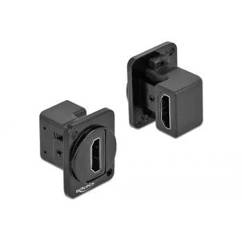 Kištukinis lizdas DELOCK 86786, skydinis lizdas, juodas, 25,4×29,6×31,4 mm