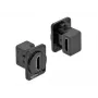 Kištukinis lizdas DELOCK 86786, skydinis lizdas, juodas, 25,4×29,6×31,4 mm