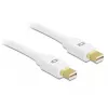 Kabelis mini DisplayPort - mini DisplayPort DeLOCK 83471 0,5 m baltas