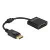 DeLOCK adapteris DisplayPort 1.2 patinas į DVI patelė 4K pasyvus juodas