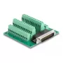 DeLOCK D-Sub HD 44 kontaktų kištukinis į gnybtų bloką, skirtą DIN bėgiui 84x86x30 mm