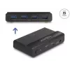 DeLOCK USB jungiklis 4 įrenginiai 2 pagrindiniai kompiuteriai 5 Gbps juoda
