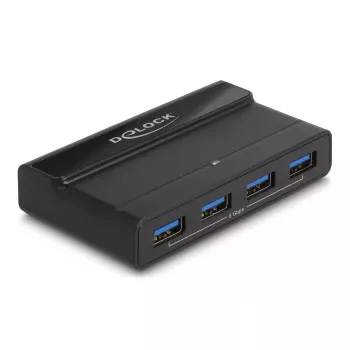 DeLOCK USB jungiklis 4 įrenginiai 2 pagrindiniai kompiuteriai 5 Gbps juoda