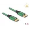 DeLOCK DisplayPort kabelis 16K 60 Hz 1 m žalias metalas