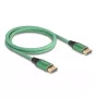 DeLOCK DisplayPort kabelis 16K 60 Hz 1 m žalias metalas