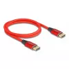 DeLOCK DisplayPort kabelis 16K 60 Hz 1 m raudonas metalinis