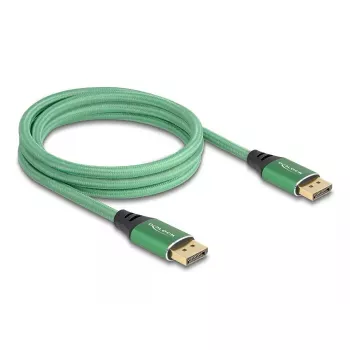 DeLOCK DisplayPort kabelis 16K 60 Hz 2 m žalias metalas