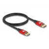 DeLOCK DisplayPort kabelis 8K 60 Hz 1 m raudonas metalas