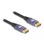 DeLOCK DisplayPort laidas 8K 60 Hz 2 m violetinis metalas