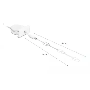 kabelis DeLOCK Easy 45 Module USB 2.0 Retractable USB Type-A to Micro-B