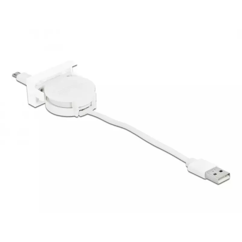 kabelis DeLOCK Easy 45 Module USB 2.0 Retractable USB Type-A to Micro-B