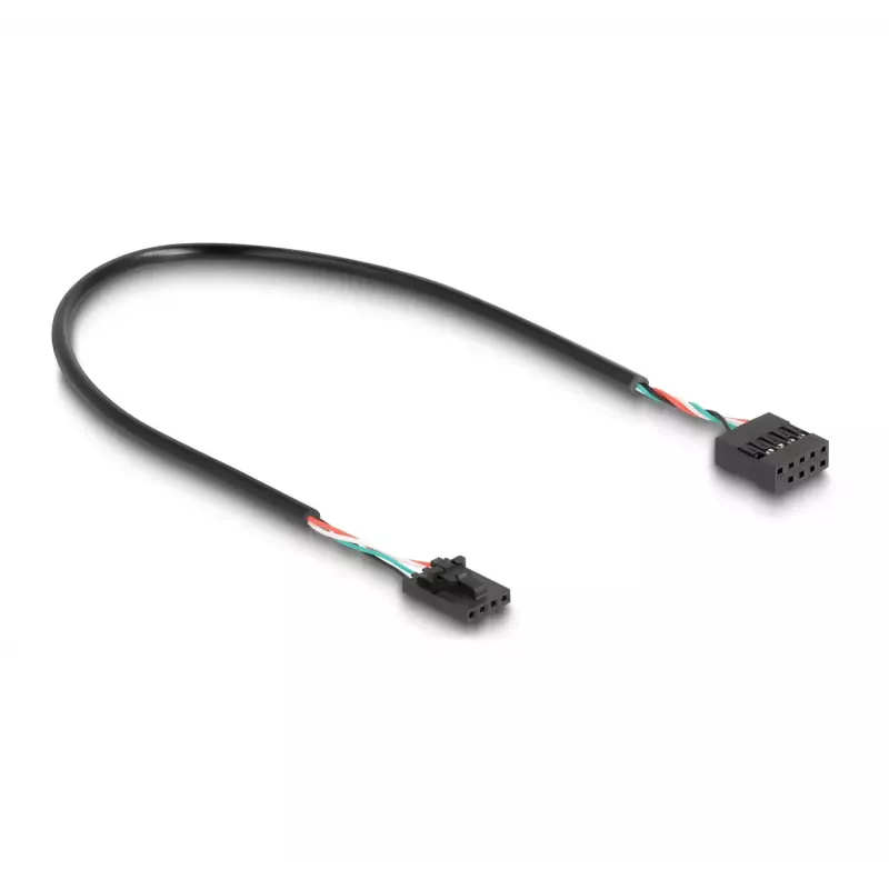 DeLOCK USB 2.0 pin header male Hub 2 Port Mėlyna Juoda