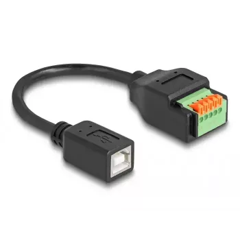 DeLOCK USB 2.0 laidas, Type-B lizdas į gnybtų bloko adapterį, 15 cm