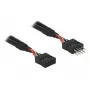 USB laidas DeLOCK 0,5 m 2xUSB2.0
