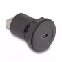 DeLOCK USB 2.0 Type Mini-B to USB 2.0 Type-A įmontuota jungtis juoda