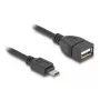 DeLOCK USB 2.0 OTG laidas Micro-B kištukas į Type-A lizdą 11 cm