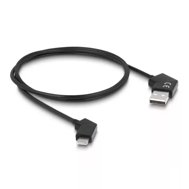 DeLOCK USB 2.0 laidas Type-A kištukas į USB Type-C patinas pasukamas 60W 1,2m