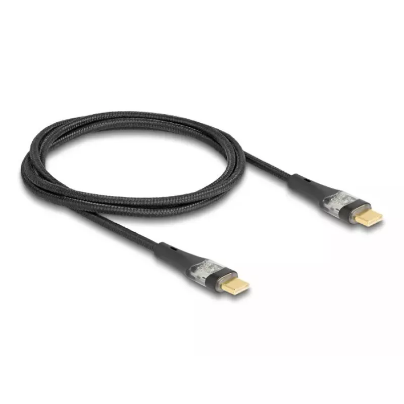 DeLOCK USB 2.0 duomenų ir greito įkrovimo laidas 1m 100W Type-C