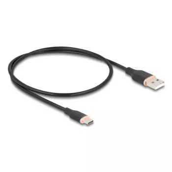 USB laidas DeLOCK 81225 0,5m USB A USB C Juodas