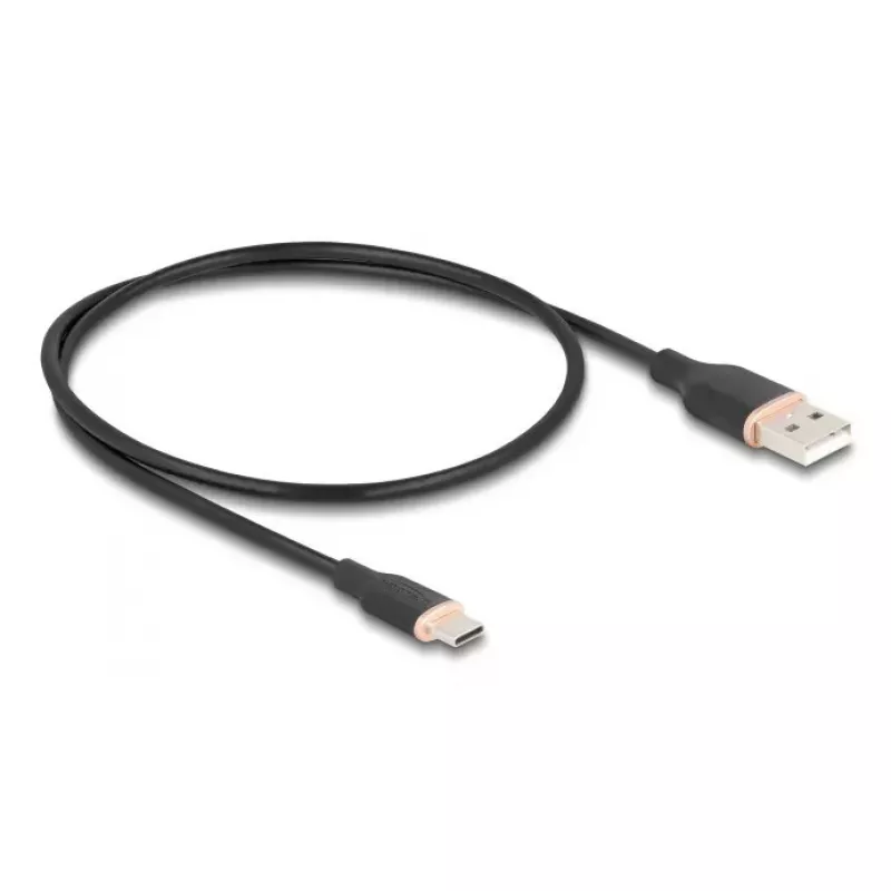 USB laidas DeLOCK 81225 0,5m USB A USB C Juodas