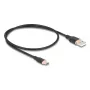 USB laidas DeLOCK 81225 0,5m USB A USB C Juodas