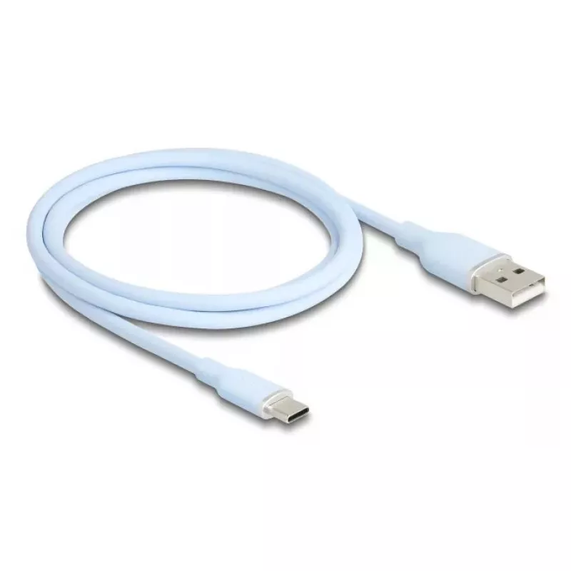 DeLOCK USB laidas USB 2.0 1 m USB A USB C Mėlynas 81222