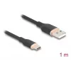 DeLOCK USB laidas USB 2.0 1 m USB A USB C juodas