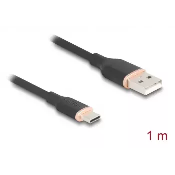 DeLOCK USB laidas USB 2.0 1 m USB A USB C juodas