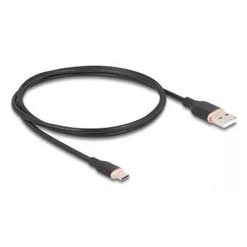 DeLOCK USB laidas USB 2.0 1 m USB A USB C juodas
